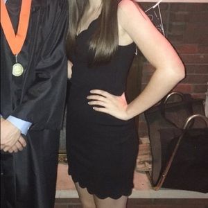 Black Scalloped Dress